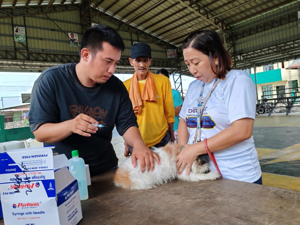 LIBRENG BAKUNA KONTRA RABIES AT DEWORMING PARA SA MGA ALAGANG ASO AT PUSA, ISINAGAWA SA BRGY. PARULUNG